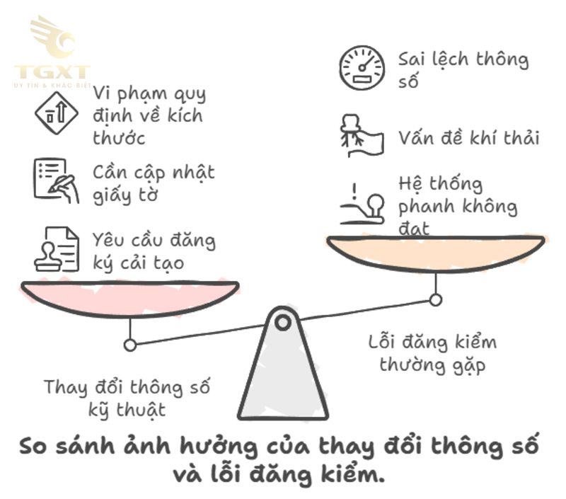 Các thông số trên đăng kiểm xe tải