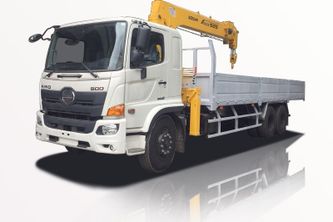 Xe Tải Hino FL8JT8A 3 Chân 13 Tấn Gắn Cẩu Soosan SCS524 - Euro 5