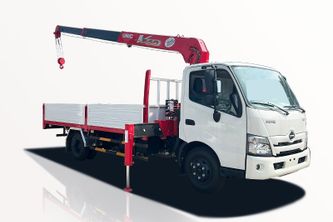 Xe Tải Hino XZU720L 3 Tấn Gắn Cẩu Unic 3 Tấn 5 Khúc - Euro 5