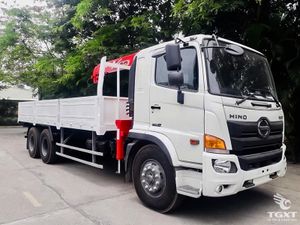Xe Tải Hino FL8JT8A 14.4 Tấn Gắn Cẩu Unic URV343 - Euro 5