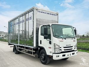 Xe Tải Isuzu NQR NQR75ME5 4.9 Tấn Thùng Chở Pallet Chứa Cấu Kiện Điện Tử