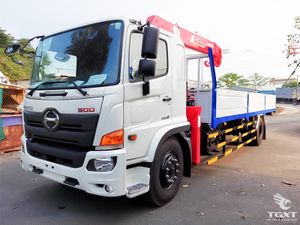 Xe Tải Hino FG8JT8A 7.3 Tấn Gắn Cẩu Unic URV343 - Euro 5