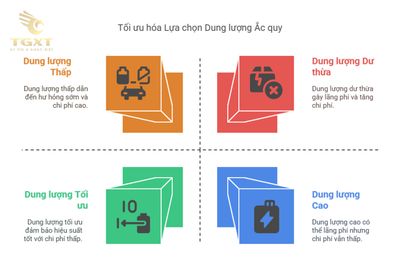 Dung lượng bình ắc quy phù hợp theo tải trọng và công suất xe tải