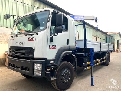 Xe tải cẩu Isuzu FVR 6.8 tấn tích hợp cẩu Tadano Nhật Bản, vận hành mạnh mẽ, tối ưu xây dựng và vận chuyển.