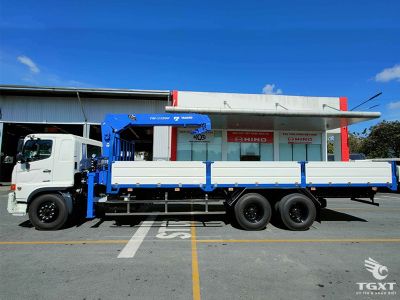 Xe tải Hino 11.7 tấn gắn cẩu Tadano TM-ZR604GH, tiêu chuẩn Euro 5, động cơ 280PS, phù hợp xây dựng, logistics.