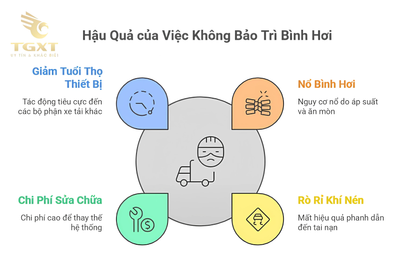 Cách Kiểm Tra và Bảo Trì Bình Hơi Xe Tải