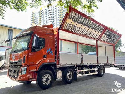 Xe tải ChengLong LZ1250M5CBT H5 260HP, thùng kín cánh dơi 9m9, mạnh mẽ và tiết kiệm nhiên liệu cho vận chuyển linh hoạt.
