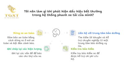 Dấu hiệu cảnh báo phanh xe tải có vấn đề