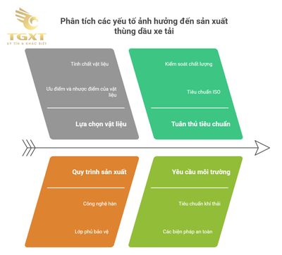 Thùng chứa dầu nhiên liệu xe tải - Yếu tố quyết định hiệu suất và độ an toàn