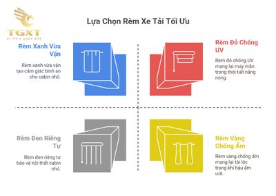 Rèm Che Cabin Xe Tải - Giải Pháp Chống Nắng, Bảo Vệ Riêng Tư Cho Tài Xế Đường Dài