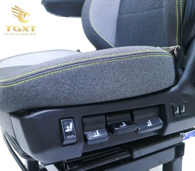 Ghế lò xo cabin xe tải giúp tài xế thoải mái, giảm sốc, bảo vệ cột sống, phù hợp vận tải đường dài.