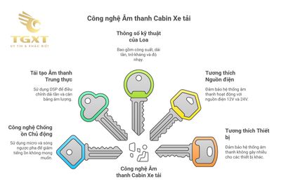 Hệ thống loa cabin xe tải - Giải pháp âm thanh tối ưu cho tài xế đường dài