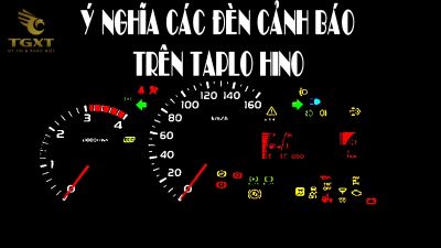 Biểu tượng đèn báo trên taplo xe tải Hino 500 giúp lái xe nhận biết tình trạng vận hành, an toàn và cảnh báo nguy hiểm.