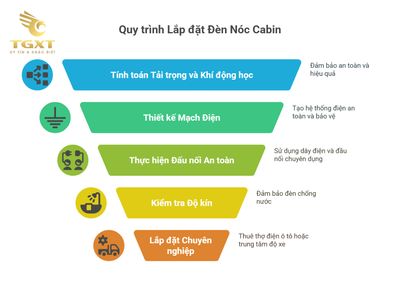 Đèn nóc cabin xe tải - Giải pháp chiếu sáng, cảnh báo và trang trí chuẩn kỹ thuật