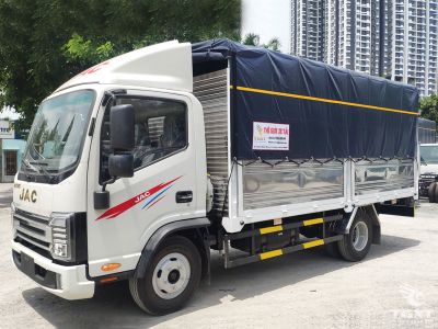 Xe tải JAC N350S Pro E5 3.5 tấn, động cơ Cummins 2.8L, thân thiện môi trường, phù hợp vận chuyển đô thị và đường trường.