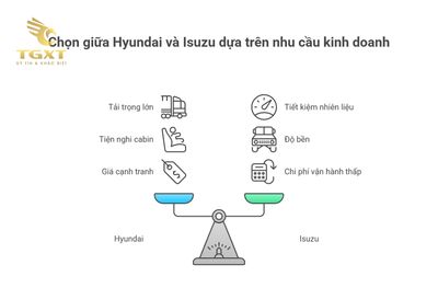 So sánh xe tải Hyundai và Isuzu: Lựa chọn tối ưu cho doanh nghiệp vận tải