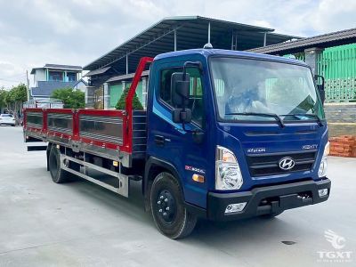 Xe tải Hyundai Mighty EX900XL 5 tấn thùng lửng với động cơ D4GA và khung XL.