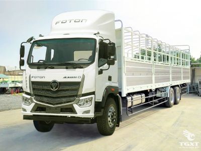Xe tải Foton Auman C240 thùng bạt 24 tấn, động cơ Cummins ISD270 và hộp số 8 cấp