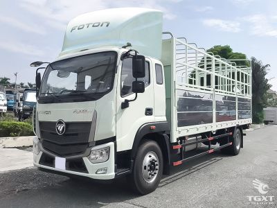 Xe tải Foton Auman C160 thùng bạt 7M5, động cơ Cummins, cabin rộng.
