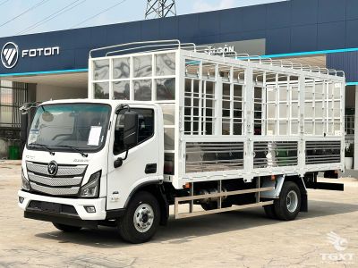 Xe tải Foton Aumark S70L 7,5 tấn với thùng bạt 6m3, động cơ Cummins ISF3.8 và hộp số ZF 6S600.
