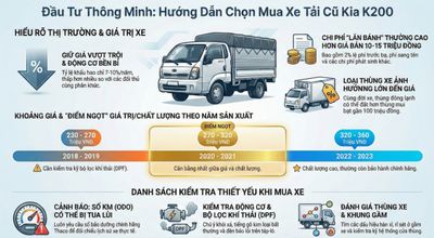 Giá xe Kia K200 cũ tháng 01/2026: Bảng giá chi tiết