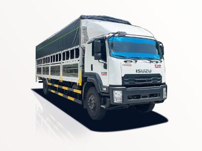 Xe Tải Isuzu FVR FVR34VE5 6 Tấn Thùng 10m Chở Xe Máy
