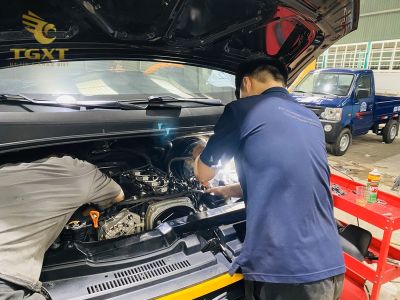 Xe tải được bảo trì đúng cách để đảm bảo hiệu suất và an toàn.