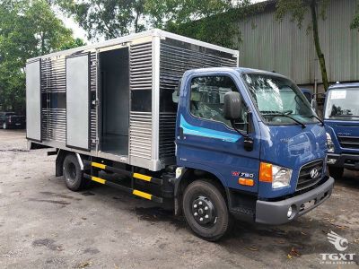 Xe tải Hyundai Mighty W750 3.5 Tấn, thùng kín, tiết kiệm nhiên liệu, phù hợp vận chuyển an toàn trong đô thị và xa lộ.