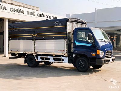 Xe tải Hyundai Mighty W750L 3.5t, thùng dài 5m, động cơ Euro 5, bền chắc, vận hành tiết kiệm, phù hợp vận chuyển hàng hóa vận tải chuyên nghiệp.