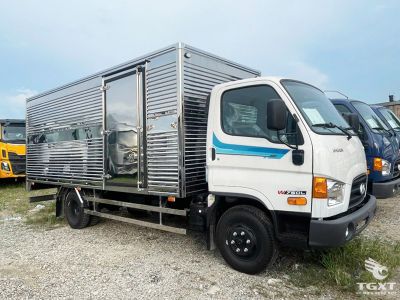 Xe tải Hyundai Mighty W750L 3.5t, thùng 5m dài, động cơ Euro 5, tối ưu vận chuyển, bền bỉ, tiết kiệm nhiên liệu, phù hợp logistics.