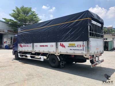 Xe tải Hino FC9JL7A 6.5 tấn, thùng dài 6.7m, động cơ Euro 5, tiết kiệm nhiên liệu, phù hợp mọi loại hàng hóa.