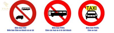 cam-tai-khach-2.jpg Biển cấm xe tải xe khách hình tròn, nền trắng, viền đỏ, biểu tượng xe tải và xe khách bị gạch chéo, thể hiện quy định cấm loại phương tiện này.