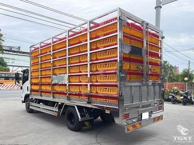 xe-tai-npr-npr85ke5-3t3-cho-gia-cam-4.jpg Xe tải chở gia cầm Isuzu NPR 3.3 Tấn, thiết kế chuyên dụng, động cơ Euro 5, vận chuyển 196 lồng gia cầm.