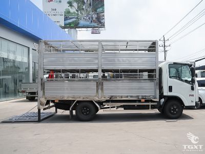 Xe tải Isuzu QKR QMR77HE5 1.9 tấn, thùng inox hai tầng chuyên dụng chở gia súc hiệu quả, an toàn, phù hợp vận chuyển trong ngành chăn nuôi.