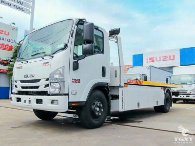 Xe cứu hộ giao thông Isuzu NQR 3.3T, động cơ 155 mã lực, hệ thống tời thủy lực, phù hợp cứu hộ xe tải.