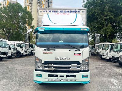 xe-tai-isuzu-frr-frr90ne5-5t9-cho-pallet-chua-cau-kien-dien-tu-1.jpg Xe tải Isuzu FRR 5.9 Tấn chuyên vận chuyển cấu kiện điện tử, thùng chứa pallet tích hợp hệ thống con lăn, thiết kế hiệu quả, tiết kiệm nhiên liệu, phù hợp doanh nghiệp.