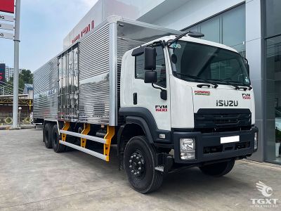 Xe tải Isuzu FVM FVM60TE5 14.5 Tấn, chở hàng nặng, động cơ 280 Ps, tiêu chuẩn khí thải EURO 5, cabin rộng, hệ thống treo chắc chắn.
