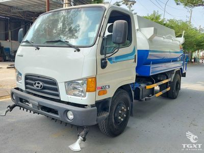 Xe phun nước Hyundai Mighty W11S 6.1 Khối Euro 5, động cơ Diesel 170 PS, phun áp lực cao, thân thiện môi trường, tiết kiệm nhiên liệu.