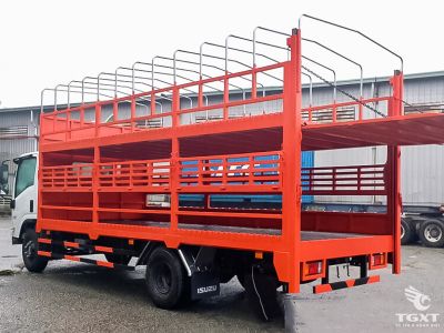 Xe tải Isuzu NPR85KE5 3.2 tấn chở mô tô, xe máy, động cơ Euro 5, thiết kế hiện đại, vận hành linh hoạt, phù hợp vận chuyển tại Việt Nam.