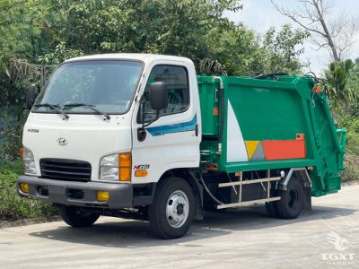 Xe tải ép rác Hyundai New Mighty N250 1.5 tấn, 3 khối, Euro 5, động cơ 2.5L, thân thiện môi trường.