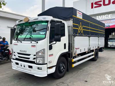 Xe tải Isuzu NQR 4.9T thùng bạt linh hoạt, hiệu suất cao, tiết kiệm nhiên liệu, phù hợp vận chuyển hàng hóa doanh nghiệp.