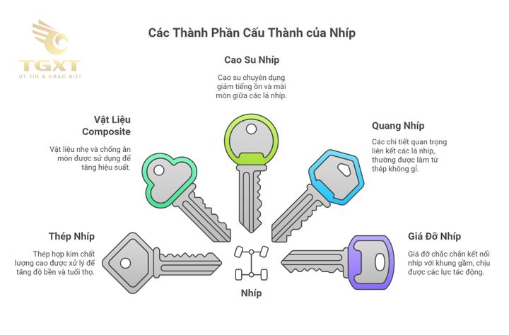 Các loại nhíp xe tải đa dạng, từ truyền thống đến hiện đại, giúp nâng cao an toàn và ổn định trong vận hành.