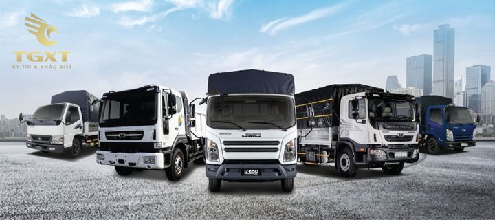 Ảnh xe tải đa dạng cho kinh doanh vận chuyển và logistics tại Việt Nam
