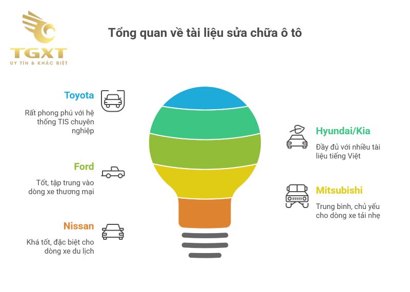 Tài liệu sửa chữa xe ô tô các hãng