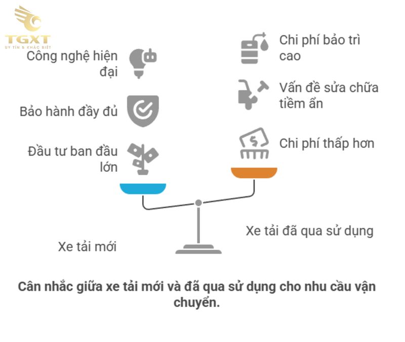 So sánh xe tải 1 tấn, 2 tấn, 5 tấn: Nên chọn loại nào để vận chuyển hiệu quả nhất?